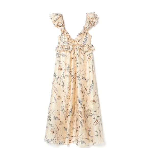 H&M Lyocell-blend flounced dress-worn once - Picture 5 of 13